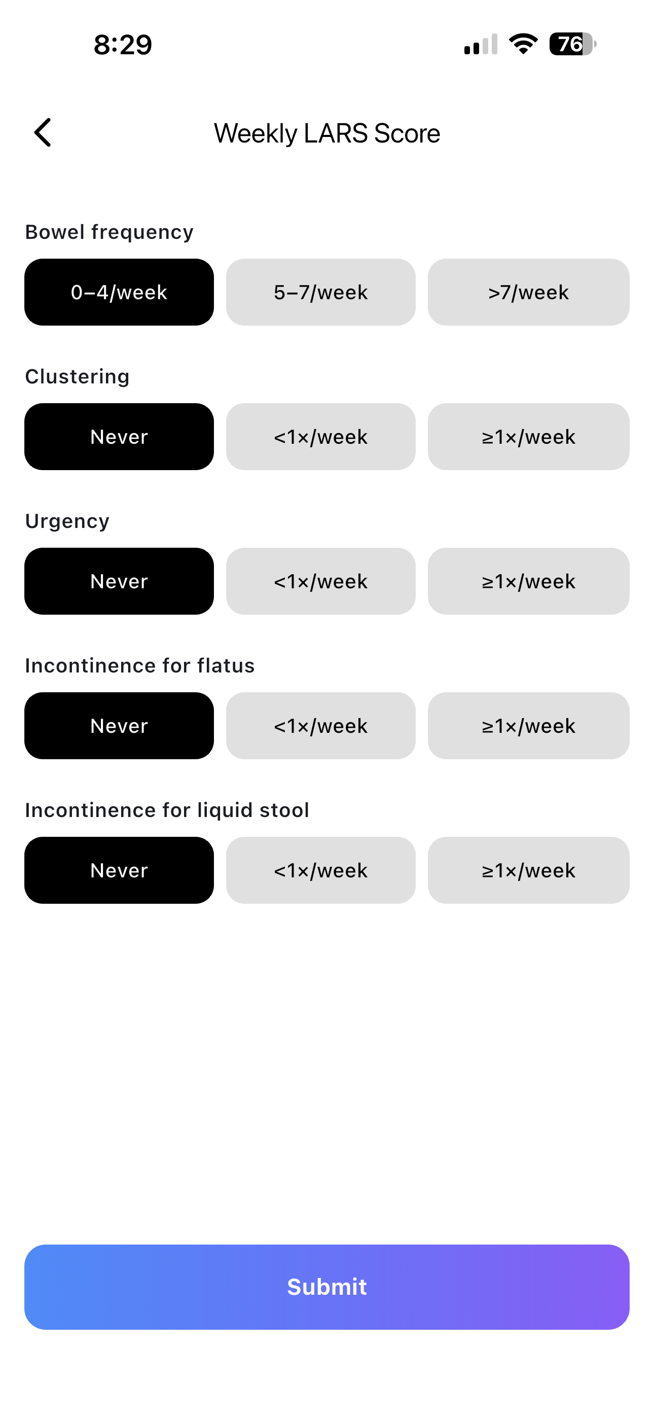 ABBA LARS AI insights screen
